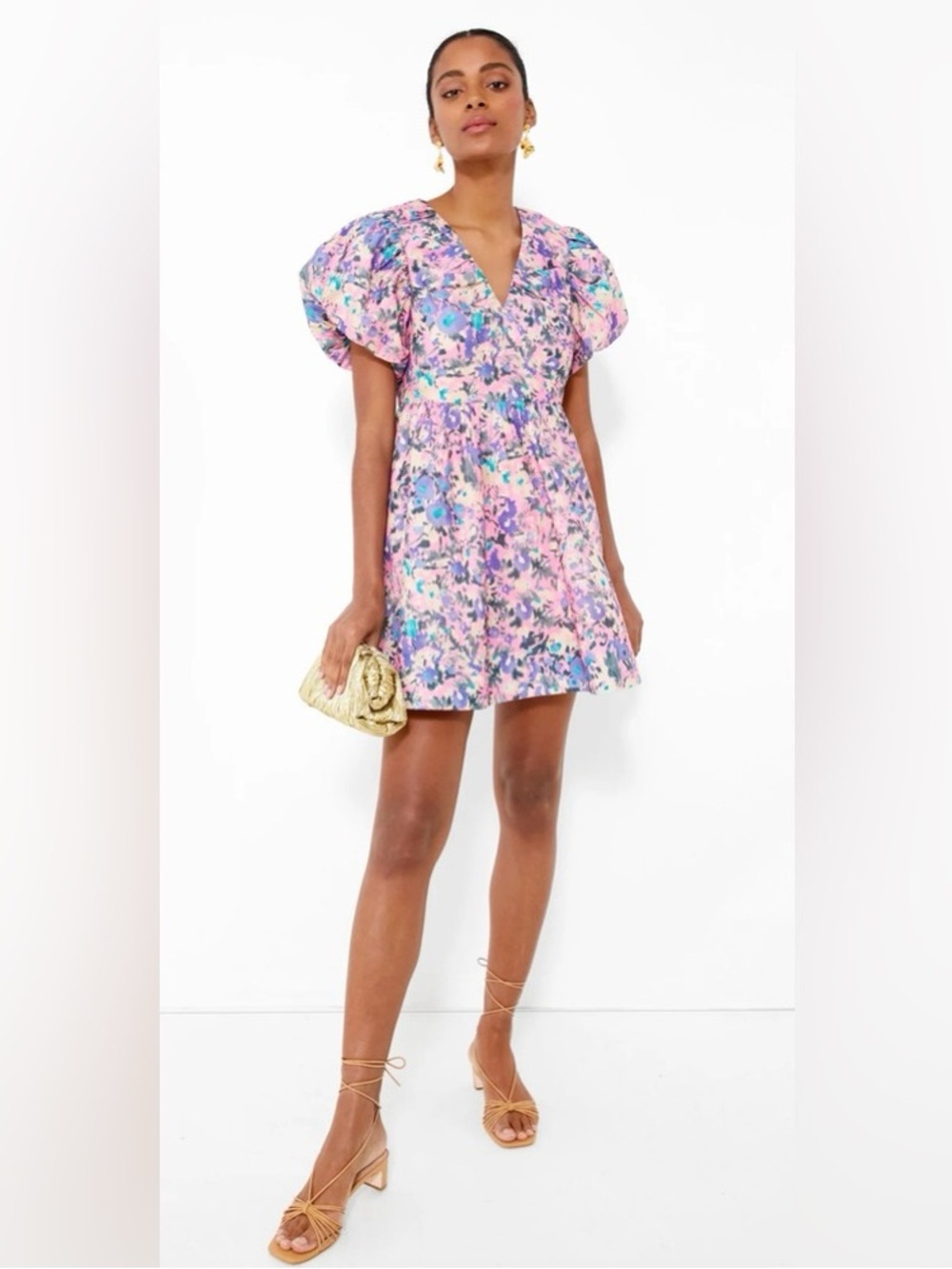NWT Tuckernuck HYACINTH HOUSE Pink Floral Sheila Mini Dress Medium